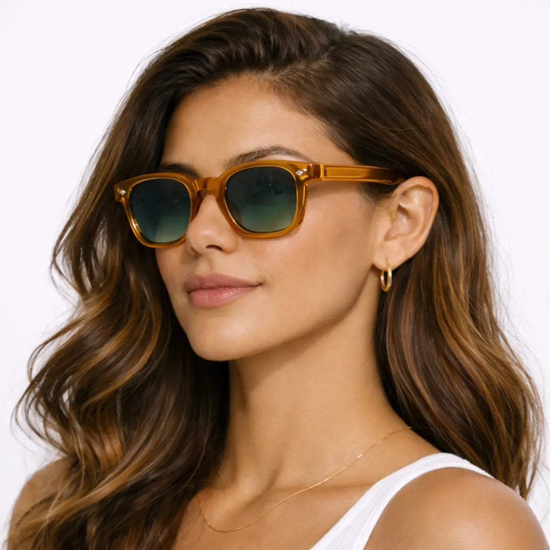 Óculos de Sol Base Amber Crystal, óculos de sol polarizado, óculos de sol masculino, óculos de sol feminino, Óculos de Sol, Caterside