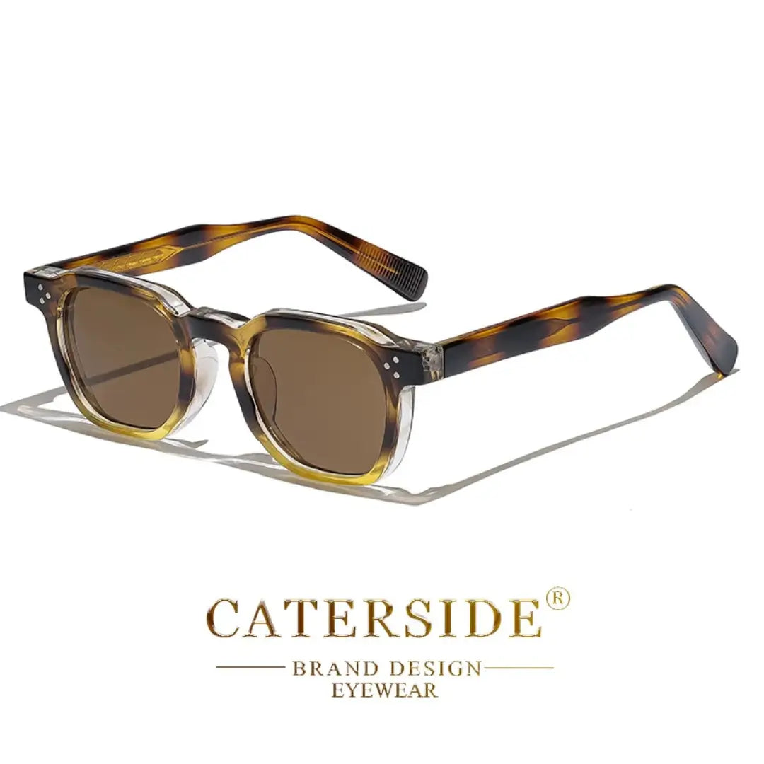 Óculos de Sol Base Amber Tortoise Brown Crystal, óculos de sol polarizado, óculos de sol masculino, óculos de sol feminino, Óculos de Sol, Caterside