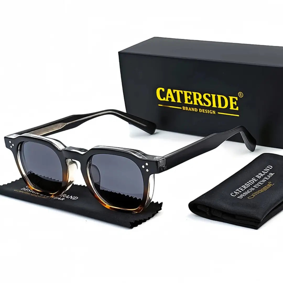 Óculos de Sol Base Black Tortoise Crystal, óculos de sol polarizado, óculos de sol masculino, óculos de sol feminino, Óculos de Sol, Caterside