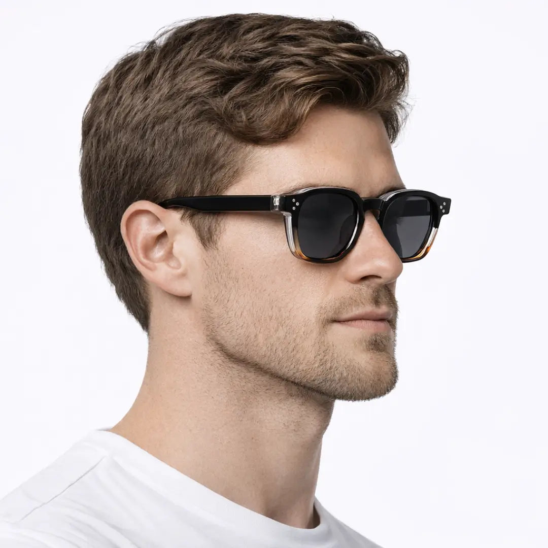 Óculos de Sol Base Black Tortoise Crystal, óculos de sol polarizado, óculos de sol masculino, óculos de sol feminino, Óculos de Sol, Caterside