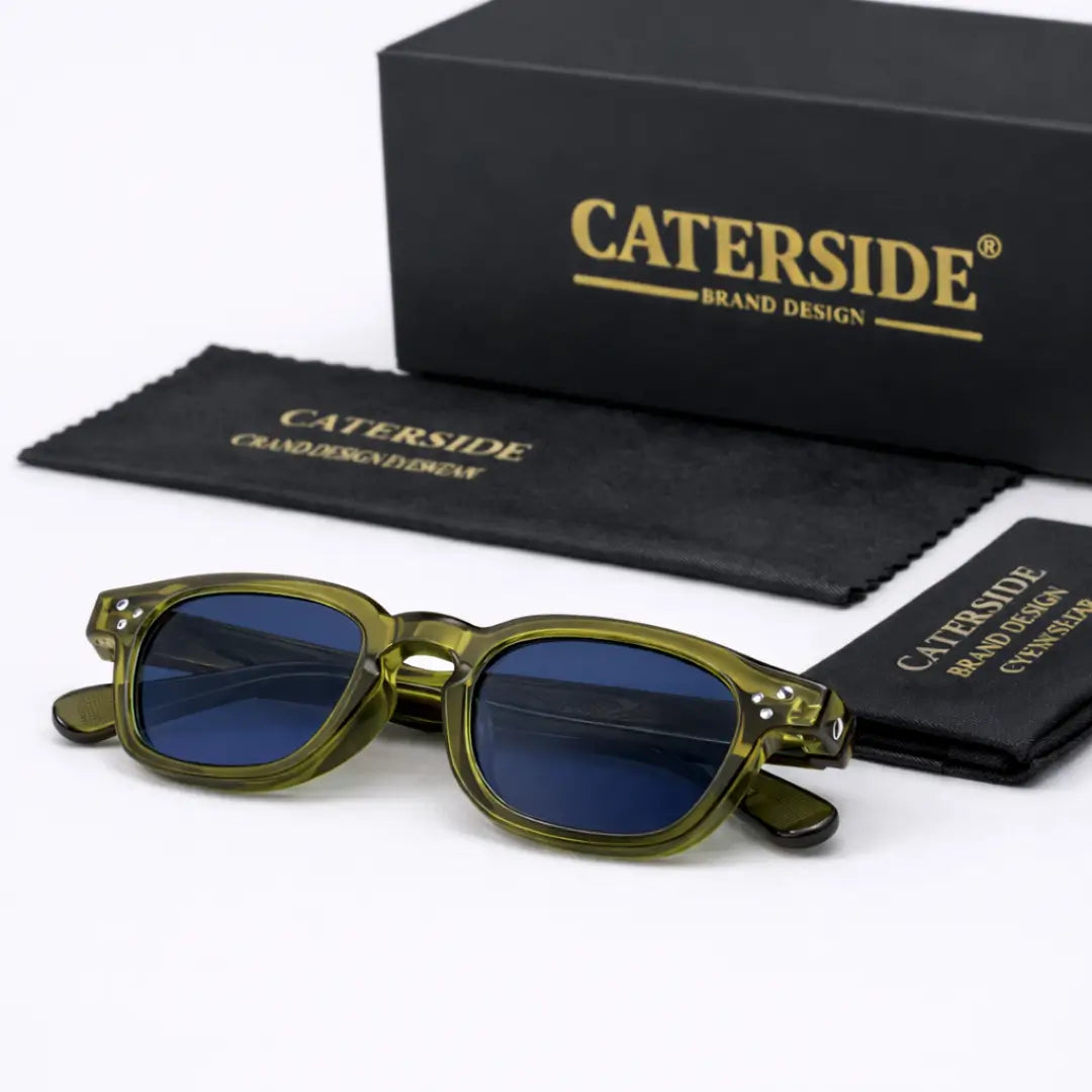 Óculos de Sol Base Deep Olive Crystal, óculos de sol polarizado, óculos de sol masculino, óculos de sol feminino, Óculos de Sol, Caterside