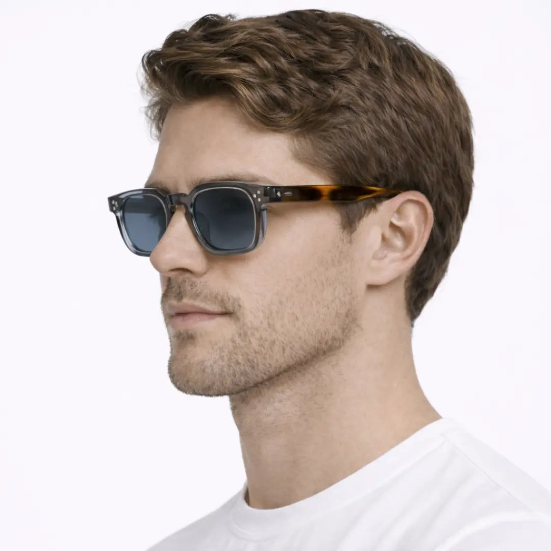 Óculos de Sol Base Graphite Tortoise Crystal, óculos de sol polarizado, óculos de sol masculino, óculos de sol feminino, Óculos de Sol, Caterside