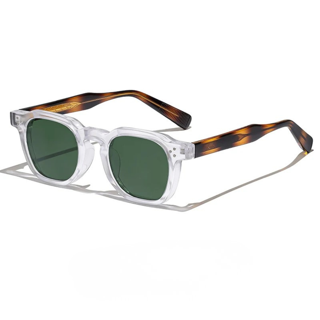 Óculos de Sol Base Tortoise Green Crystal, óculos de sol polarizado, óculos de sol masculino, óculos de sol feminino, Óculos de Sol, Caterside